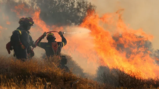 wildfires in crete